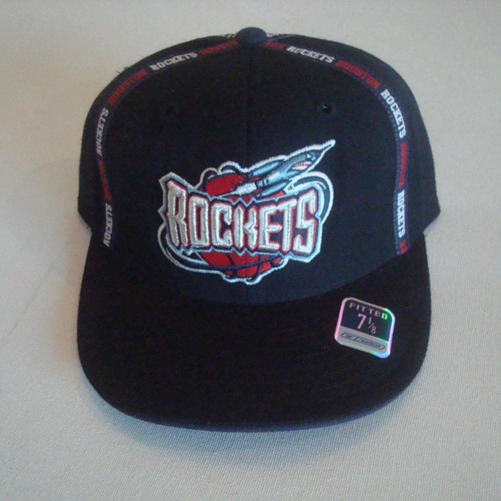 HOUSTON ROCKETS 7 1/8 REEBOK HAT‎ CAP VINTAGE Y2K 00S H5